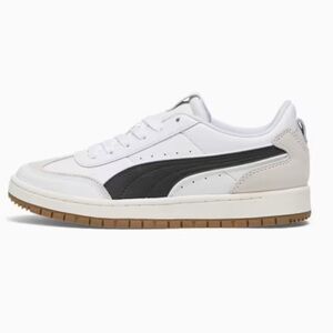 NIB Puma Premier Court Sneakers 8 White Black Warm White